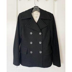 Banana Republic Black Wool Peacoat Size XS
